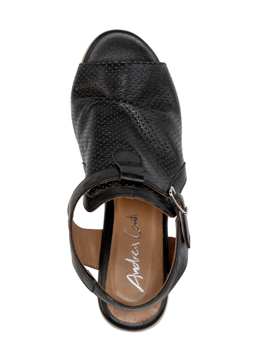 Sandaletten & Pantoletten - Andrea Conti Sandalette mit Zier-Perforation Ansicht 5 Sandaletten & Pantoletten - Andrea Conti Sandalette mit Zier-Perforation, in Größe 036 bis 041, in Farbe WEISS Ansicht 5