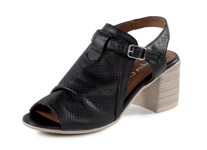 Sandaletten & Pantoletten - Andrea Conti Sandalette mit Zier-Perforation Ansicht 4 Sandaletten & Pantoletten - Andrea Conti Sandalette mit Zier-Perforation, in Größe 036 bis 041, in Farbe WEISS Ansicht 4