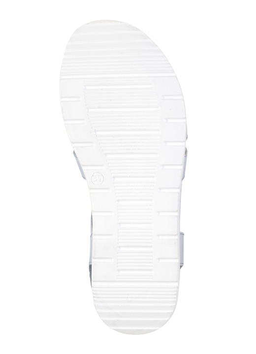 Sandaletten & Pantoletten - ELENA EDEN, sommerliche Damen-Sandalen, Weite G, aus Leder, in Größe 036 bis 042, in Farbe WEISS-SILBER Ansicht 6