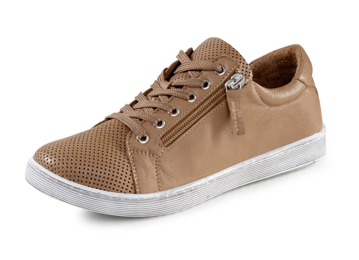 Slipper & Schnürschuhe - ELENA EDEN, sommerliche Damen-Schnürschuhe, mit herausnehmbarem Fußbett, in Größe 036 bis 042, in Farbe BLAUGRAU Ansicht 7