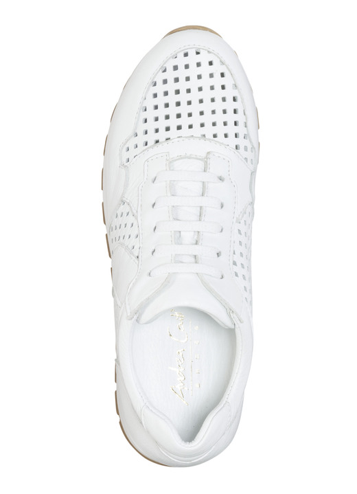 - Andrea Conti Sneaker aus Nappaleder, in Größe 035 bis 041, in Farbe WEISS Ansicht 2