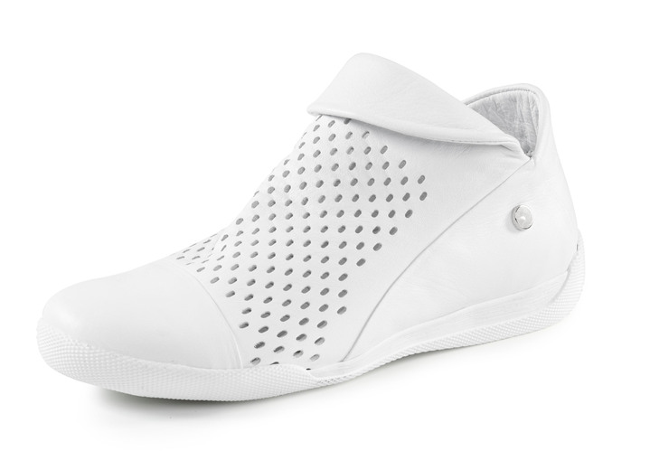 Stiefel & Stiefeletten - Andrea Conti, sommerliche Damen-Boots, mit herausnehmbarem Fußbett, in Größe 036 bis 042, in Farbe WEISS Ansicht 1