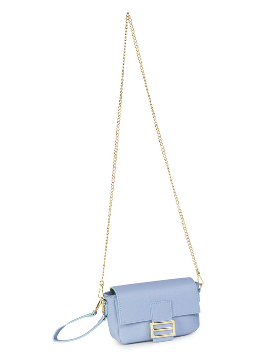 - Laurina Tasche mit trendigem Metallschmuck, in Farbe HIMMELBLAU Ansicht 1