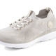 Slipper & Schnürschuhe - Rieker, leichte Damen-Sneaker, Weite G, mit MemoSoft-Textileinlage, in Größe 036 bis 042, in Farbe KIESEL – Farbe KIESEL – Ansicht 1