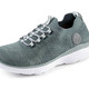 Slipper & Schnürschuhe - Rieker, leichte Damen-Sneaker, Weite G, mit MemoSoft-Textileinlage, in Größe 036 bis 042, in Farbe KIESEL – Farbe MINT – Ansicht 1