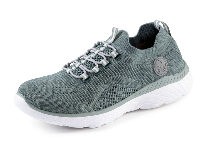 Slipper & Schnürschuhe - Rieker, leichte Damen-Sneaker, Weite G, mit MemoSoft-Textileinlage, in Größe 036 bis 042, in Farbe KIESEL Ansicht 9