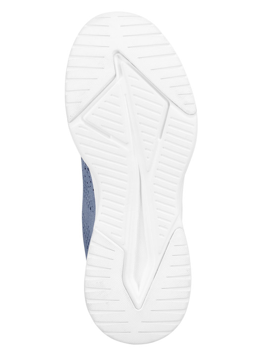 Slipper & Schnürschuhe - Schnür-Sneaker aus effektvoll strukturiertem Textilmaterial, in Größe 037 bis 043, in Farbe JEANSBLAU Ansicht 3