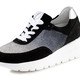 Slipper & Schnürschuhe - Waldläufer Sneaker mit farbverlaufenden, funkelnden Glitzersteinchen – Farbe SCHWARZ-SILBER – Ansicht 1 Slipper & Schnürschuhe - Waldläufer Sneaker mit farbverlaufenden, funkelnden Glitzersteinchen, in Größe 3 1/2 bis 8, in Farbe SCHWARZ-SILBER – Farbe SCHWARZ-SILBER – Ansicht 1