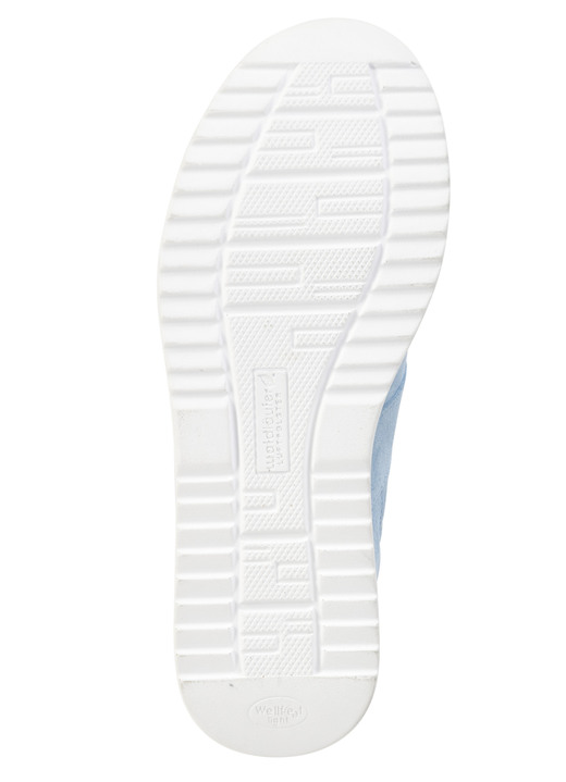 Slipper & Schnürschuhe - Waldläufer Sneaker mit Glitzersteinchen, in Größe 3 1/2 bis 8, in Farbe HIMMELBLAU Ansicht 3