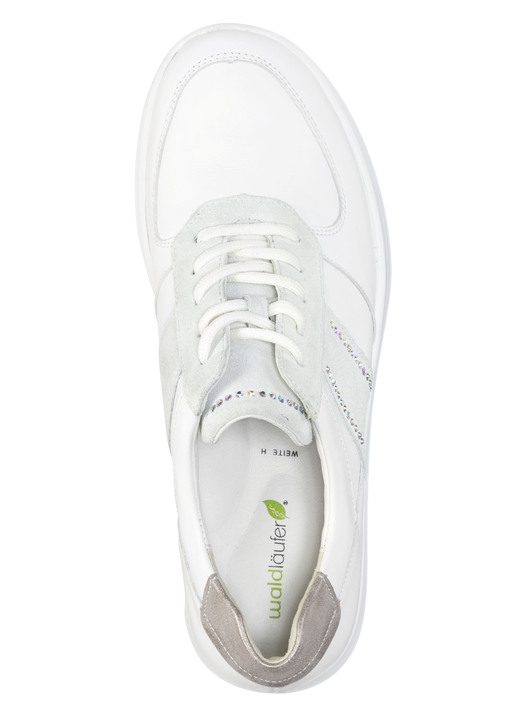 Slipper & Schnürschuhe - Waldläufer Sneaker mit Glitzersteinchen, in Größe 3 1/2 bis 8, in Farbe HIMMELBLAU Ansicht 5