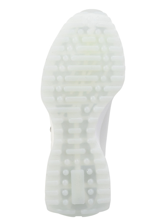 Slipper & Schnürschuhe - Waldläufer Sneaker mit Nietenbesatz, in Größe 3 1/2 bis 8, in Farbe WEISS-EISGRAU Ansicht 3