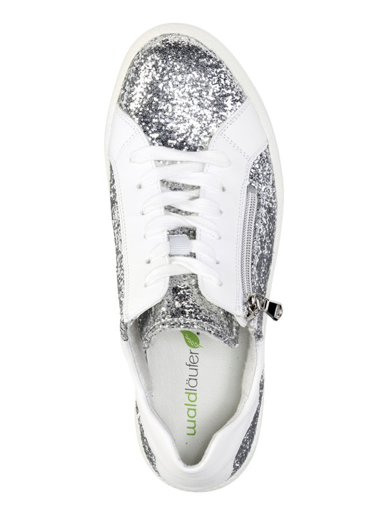 Slipper & Schnürschuhe - Waldläufer Sneaker mit Streuglitzer und Leo-Druck Ansicht 5 Slipper & Schnürschuhe - Waldläufer Sneaker mit Streuglitzer und Leo-Druck, in Größe 3 1/2 bis 8, in Farbe MULTICOLOR Ansicht 5