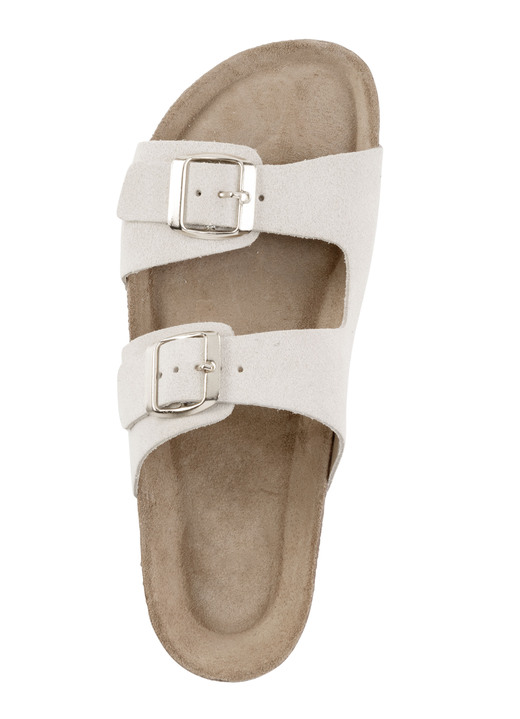 Sandaletten & Pantoletten - ELENA EDEN, bequeme Damen-Pantoletten, Weite H, aus Leder, in Größe 036 bis 042, in Farbe ORANGE Ansicht 13