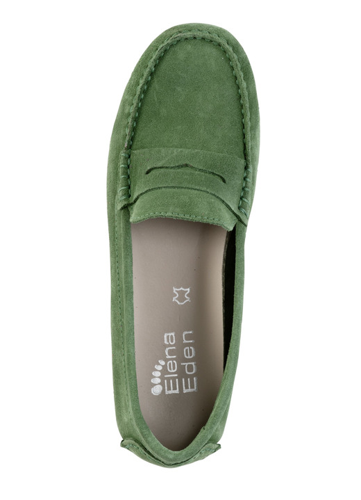 Slipper & Schnürschuhe - ELENA EDEN Mokassin-Slipper aus geschmeidigem Rind-Veloursleder, in Größe 036 bis 042, in Farbe ORANGE Ansicht 8