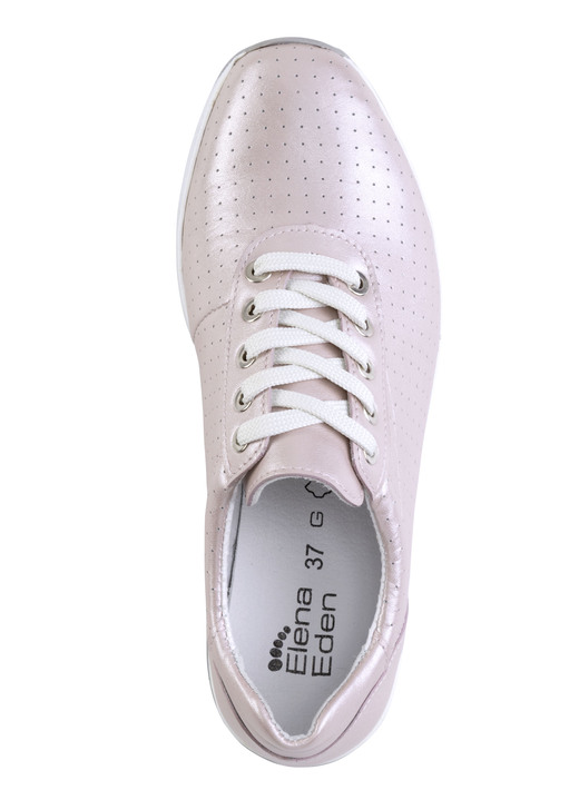 Slipper & Schnürschuhe - ELENA EDEN Sneaker mit Zierperforation, in Größe 035 bis 041, in Farbe PERLROSÉ Ansicht 2