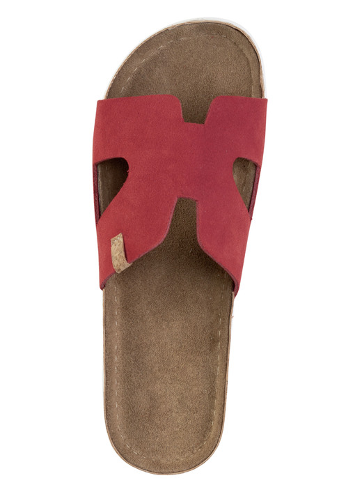 Sandaletten & Pantoletten - ELENA EDEN, sommerliche Damen-Pantoletten, aus Leder, in Größe 036 bis 042, in Farbe BLEU Ansicht 9