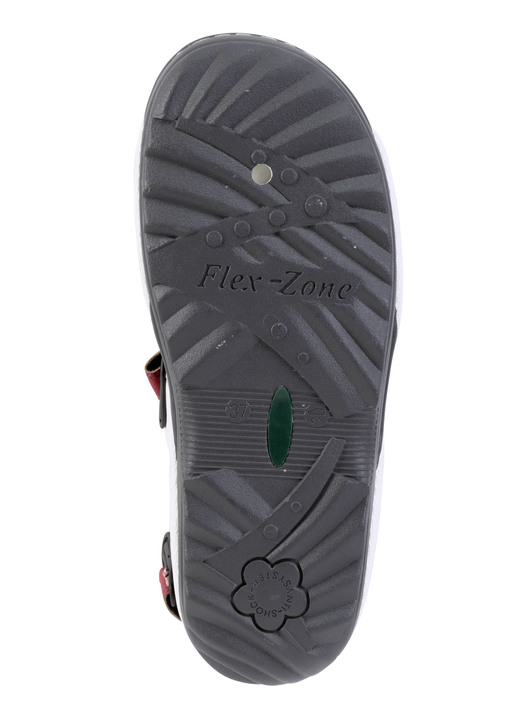 Sandaletten & Pantoletten - ELENA EDEN, sportliche Damen-Trekkingsandalen, Weite G, mit Klettverschluss, in Größe 036 bis 042, in Farbe BLEU-WEISS-ROT Ansicht 3