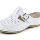 Sandaletten & Pantoletten - ELENA EDEN, sommerliche Damen-Clogs, Weite G, mit verstellbarer Schließe – Farbe WEISS – Ansicht 1 Sandaletten & Pantoletten - ELENA EDEN, sommerliche Damen-Clogs, Weite G, mit verstellbarer Schließe, in Größe 036 bis 042, in Farbe WEISS – Farbe WEISS – Ansicht 1