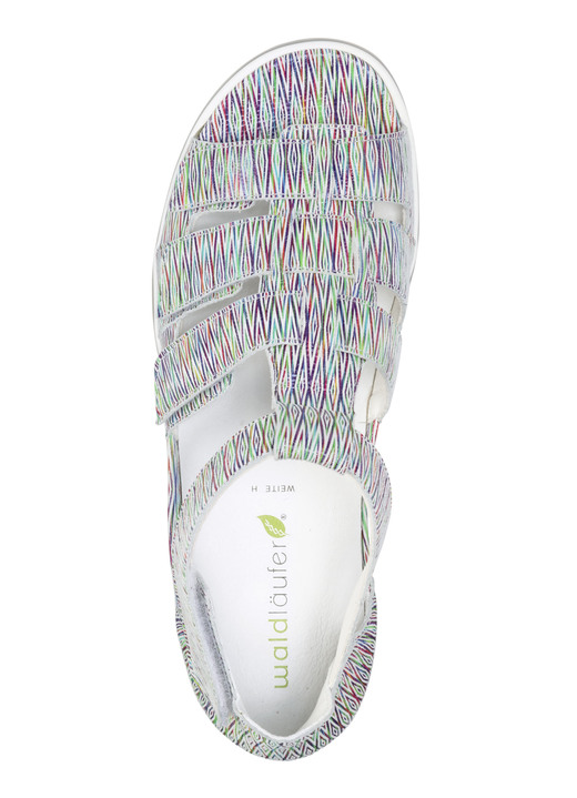 Sandaletten & Pantoletten - Waldläufer, bequeme Damen-Sandalen, Weite H, mit herausnehmbarem Fußbett, in Größe 3 1/2 bis 8, in Farbe MARINE Ansicht 5