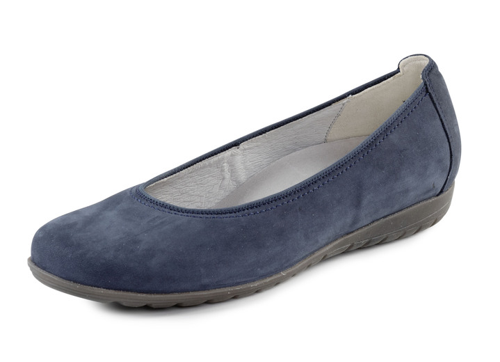 - Waldläufer Ballerinas aus Nubukleder, in Größe 3 1/2 bis 8, in Farbe MARINE Ansicht 1