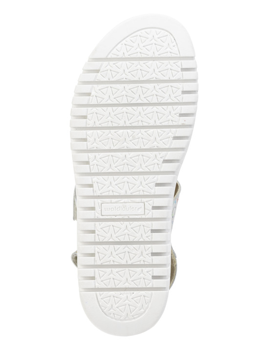 Sandaletten & Pantoletten - Waldläufer Sandale aus effektvoll bedrucktem Nubukleder, in Größe 3 1/2 bis 8, in Farbe ECRU-BUNT Ansicht 3