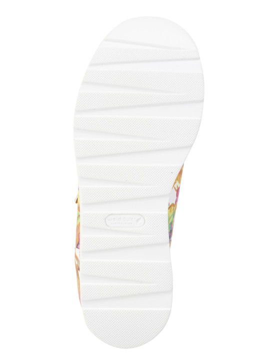 Slipper & Schnürschuhe - Waldläufer Sneaker aus beschichtetem, floral bedrucktem Textilmaterial Ansicht 3 Slipper & Schnürschuhe - Waldläufer Sneaker aus beschichtetem, floral bedrucktem Textilmaterial, in Größe 3 1/2 bis 8, in Farbe WEISS-BUNT Ansicht 3