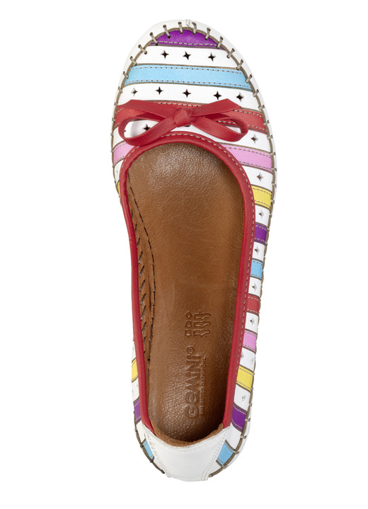 Pumps & Ballerina - Gemini, modische Damen-Pumps, Weite G, aus Leder, in Größe 036 bis 042, in Farbe WEISS-MULTICOLOR Ansicht 2