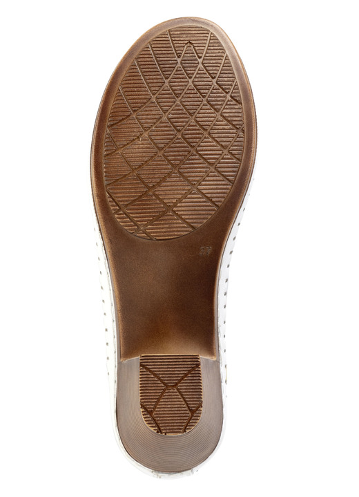 Pumps & Ballerina - Gemini, modische Damen-Pumps, Weite G, aus Leder, in Größe 036 bis 042, in Farbe WEISS-MULTICOLOR Ansicht 3