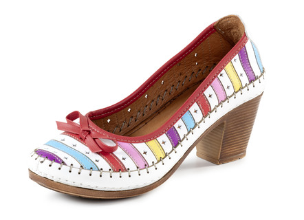 Gemini, modische Damen-Pumps, Weite G, aus Leder