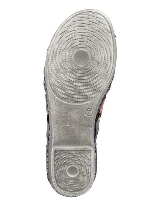 - Gemini Sandalette aus Rind-Nappaleder, in Größe 036 bis 042, in Farbe BLAU-WEISS-ROT Ansicht 3