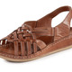 Sandaletten & Pantoletten - Gemini Sandale mit Flechtriemen – Farbe COGNAC – Ansicht 1 Sandaletten & Pantoletten - Gemini Sandale mit Flechtriemen, in Größe 036 bis 042, in Farbe JEANS – Farbe COGNAC – Ansicht 1