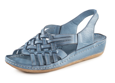 Gemini, schicke Damen-Sandalen, Weite G, mit Gummizug