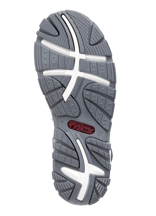 Sandaletten & Pantoletten - Rieker, sportliche Damen-Sandalen, mit zwei Klettspangen Ansicht 3 Sandaletten & Pantoletten - Rieker, sportliche Damen-Sandalen, mit zwei Klettspangen, in Größe 036 bis 042, in Farbe BLAU Ansicht 3