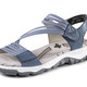 Sandaletten & Pantoletten - Rieker, sportliche Damen-Sandalen, mit zwei Klettspangen, in Größe 036 bis 042, in Farbe BLAU – Farbe BLAU – Ansicht 1