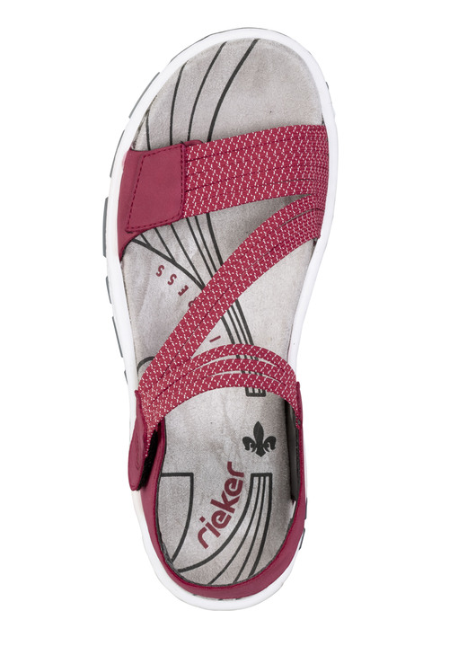 Sandaletten & Pantoletten - Rieker, sportliche Damen-Sandalen, mit zwei Klettspangen Ansicht 6 Sandaletten & Pantoletten - Rieker, sportliche Damen-Sandalen, mit zwei Klettspangen, in Größe 036 bis 042, in Farbe BLAU Ansicht 6