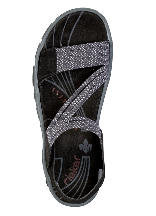 Sandaletten & Pantoletten - Rieker, sportliche Damen-Sandalen, mit zwei Klettspangen Ansicht 9 Sandaletten & Pantoletten - Rieker, sportliche Damen-Sandalen, mit zwei Klettspangen, in Größe 036 bis 042, in Farbe BLAU Ansicht 9