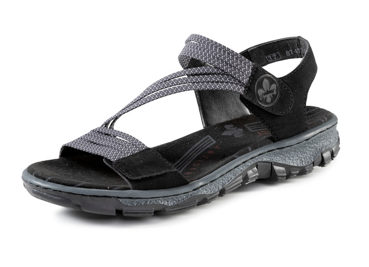 Sandaletten & Pantoletten - Rieker, sportliche Damen-Sandalen, mit zwei Klettspangen Ansicht 8 Sandaletten & Pantoletten - Rieker, sportliche Damen-Sandalen, mit zwei Klettspangen, in Größe 036 bis 042, in Farbe BLAU Ansicht 8