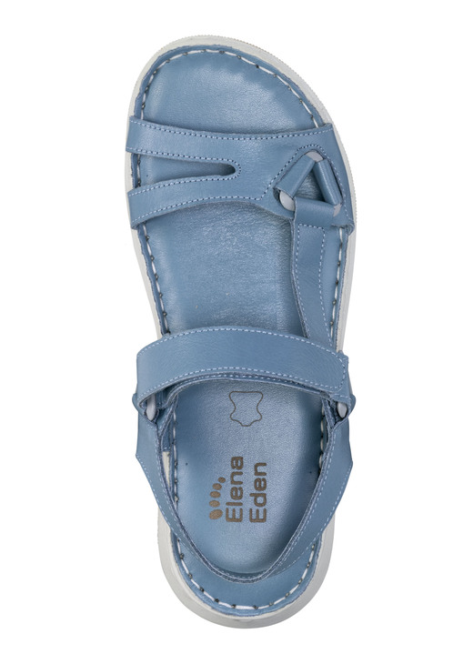 Sandaletten & Pantoletten - ELENA EDEN Sandale aus weichem Nappaleder Ansicht 2 Sandaletten & Pantoletten - ELENA EDEN Sandale aus weichem Nappaleder, in Größe 036 bis 042, in Farbe JEANS Ansicht 2