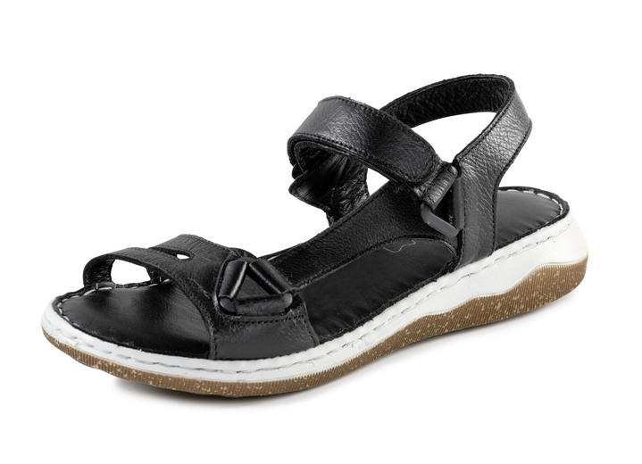 Sandaletten & Pantoletten - ELENA EDEN Sandale aus weichem Nappaleder Ansicht 5 Sandaletten & Pantoletten - ELENA EDEN Sandale aus weichem Nappaleder, in Größe 036 bis 042, in Farbe JEANS Ansicht 5