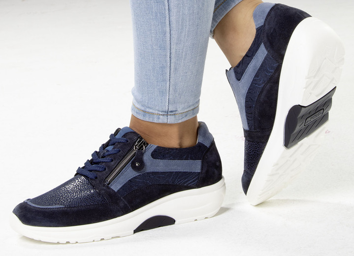 Slipper & Schnürschuhe - Waldläufer Schnürschuh mit bester Abrollfunktion, in Größe 3 1/2 bis 8, in Farbe BLAU Ansicht 4