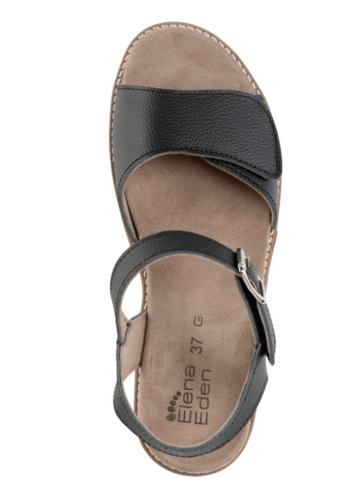 Sandaletten & Pantoletten - ELENA EDEN, bequeme Damen-Sandaletten, Weite H, mit herausnehmbarem Fußbett, in Größe 035 bis 041, in Farbe WEISS Ansicht 5