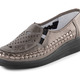 Slipper & Schnürschuhe - ELENA EDEN Slipper luftig durchbrochen und mit Flechtdurchzug – Farbe BRONZE – Ansicht 1 Slipper & Schnürschuhe - ELENA EDEN Slipper luftig durchbrochen und mit Flechtdurchzug, in Größe 036 bis 042, in Farbe SCHWARZ – Farbe BRONZE – Ansicht 1