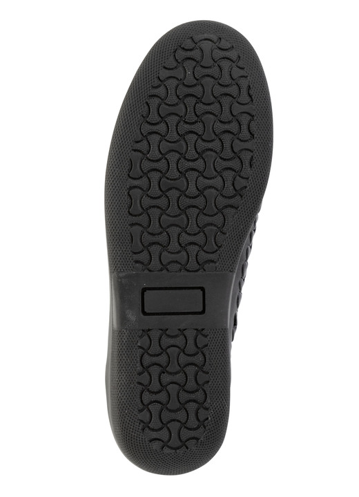 Slipper & Schnürschuhe - ELENA EDEN Slipper luftig durchbrochen und mit Flechtdurchzug Ansicht 3 Slipper & Schnürschuhe - ELENA EDEN Slipper luftig durchbrochen und mit Flechtdurchzug, in Größe 036 bis 042, in Farbe SCHWARZ Ansicht 3