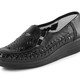 Slipper & Schnürschuhe - ELENA EDEN Slipper luftig durchbrochen und mit Flechtdurchzug – Farbe SCHWARZ – Ansicht 1 Slipper & Schnürschuhe - ELENA EDEN Slipper luftig durchbrochen und mit Flechtdurchzug, in Größe 036 bis 042, in Farbe SCHWARZ – Farbe SCHWARZ – Ansicht 1