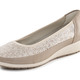 Pumps & Ballerina - ELENA EDEN, bequeme Damen-Ballerinas, Weite G, mit herausnehmbarem Fußbett – Farbe TAUPE – Ansicht 1 Pumps & Ballerina - ELENA EDEN, bequeme Damen-Ballerinas, Weite G, mit herausnehmbarem Fußbett, in Größe 035 bis 041, in Farbe TAUPE – Farbe TAUPE – Ansicht 1
