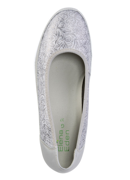 Pumps & Ballerina - ELENA EDEN, bequeme Damen-Ballerinas, Weite G, mit herausnehmbarem Fußbett Ansicht 5 Pumps & Ballerina - ELENA EDEN, bequeme Damen-Ballerinas, Weite G, mit herausnehmbarem Fußbett, in Größe 035 bis 041, in Farbe TAUPE Ansicht 5