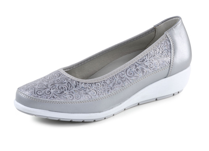 Pumps & Ballerina - ELENA EDEN, bequeme Damen-Ballerinas, Weite G, mit herausnehmbarem Fußbett Ansicht 4 Pumps & Ballerina - ELENA EDEN, bequeme Damen-Ballerinas, Weite G, mit herausnehmbarem Fußbett, in Größe 035 bis 041, in Farbe TAUPE Ansicht 4