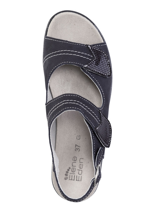 Elena Eden - ELENA EDEN, bequeme Damen-Sandalen, Weite G, mit herausnehmbarem Fußbett, in Größe 035 bis 042, in Farbe DUNKELBLAU Ansicht 2