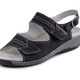 Elena Eden - ELENA EDEN, bequeme Damen-Sandalen, Weite G, mit herausnehmbarem Fußbett, in Größe 035 bis 042, in Farbe DUNKELBLAU – Farbe DUNKELBLAU – Ansicht 1