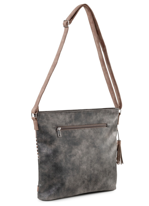 Taschen - Tasche mit teilweise glitzernden Flechtdurchzügen, in Farbe JEANS Ansicht 5